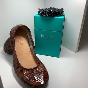 Tieks Tortoise Shell Leather Ballet Flats